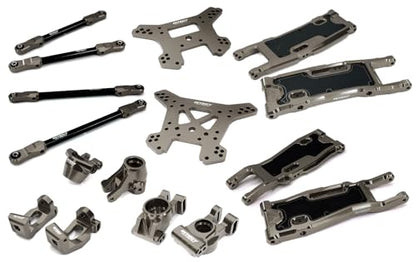 Complete Grey Suspension Upgrade Kit for Traxxas Sledge 4WD 1/8 Scale