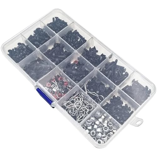 for Axial for SCX10 90046 for Traxxas for Trx4 for Redcat for MST for HSP 1/10 500PCS M3 M4 Metal Screws Nuts Box RC Crawler Car Rc Parts