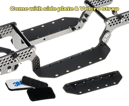 LCG Carbon Fiber Universal Chassis Frame Kit for 1/18 RC Crawler TRX4M Upgrade - size: A