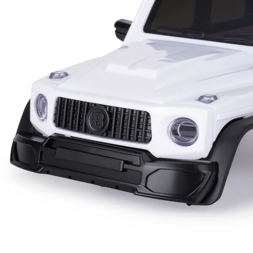 Hard Body Shell for Axial SCX30 1/30 RC Crawler ABS Plastic Body Cover with Light Bucket & Spare Tire Mount Direct Fit Replacement DIY Upgrade (Unpainted White) - color: Unpainted White