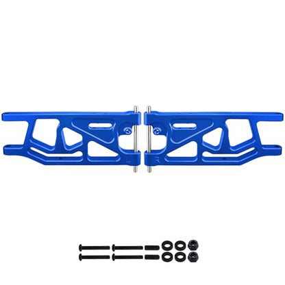 Aluminum Rear Lower Suspension Arms Set for ARRMA Mojave 6S BLX Upgrades 1/7 Scale Desert Truck, Replaces ARA330607 (Blue) - color: Blue