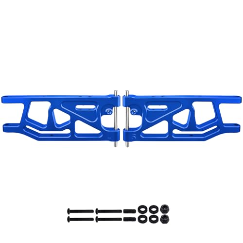 Aluminum Rear Lower Suspension Arms Set for ARRMA Mojave 6S BLX Upgrades 1/7 Scale Desert Truck, Replaces ARA330607 (Blue) - color: Blue