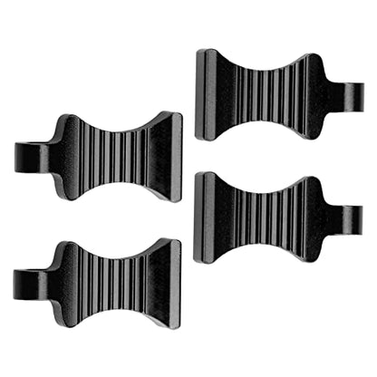 RC Body Clips Pins with Metal Aluminum Pull Tabs 1.2mm Rod for All 1/10 1/12 Scale Redcat HPI Himoto HSP Exceed RC Car Truck Buggy Shell Replacement Parts (Black) - color: Black