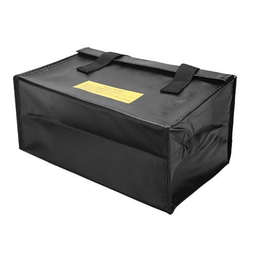 Explosionproof Lipo Battery Bag Durable Charging Storage Bag for Model Airplanes, Mobile Power Supplies