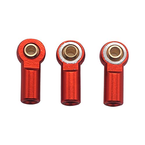 10Pack Vgoohobby Aluminum M3 RC Link Tie Rod End Ball Joint Head Holder Linkage CW Compatible with HSP Traxxas HPI Axial Redcat Racing 1/10 RC Car Truck Buggy Crawler