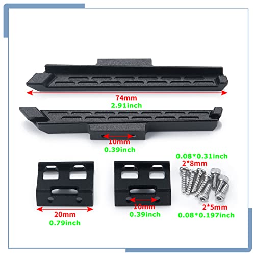 RC Side Pedal Rock Sliders Foot Plate | For 1/24 Scale Kyosho Mini Z 4x4 Wrangler