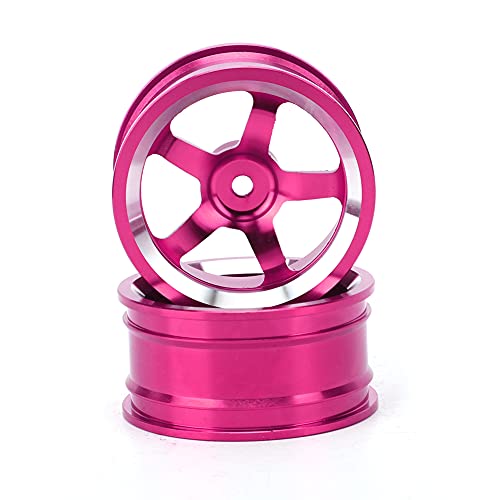 Tbest Aluminum Alloy RC Wheel Hub, Lightweight Durable 4Pcs Set, 1/10 Scale Drift Wheels Fit for Touring Tires, for RC Drift Cars, Racing Cars, Hobbyists