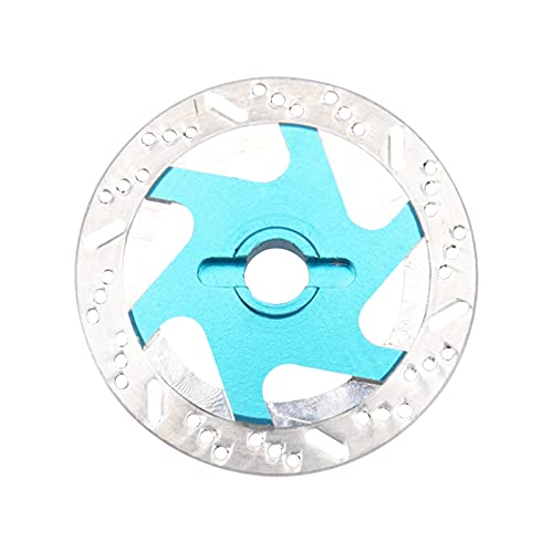 4Pack ShareGoo Metal 12mm Hex Hub Wheel Rim Tires Brake Disc Compatible with Traxxas Tamiya HSP HPI Redcat Racing 1/10 RC On-Road Car (Sky Blue) - color: Sky Blue