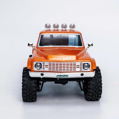 HOBBYPLUS CR18P EVO 2 Rock RC Crawler - 1/18 Scale Mini RC Crawler with Two-Speed Transmission, All-Metal Gears, Evolved EVO Platform, Ready-to-Run, Distinctive Styling Convoy Hugger Orange