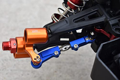 6pc setUpgrades Aluminum+Stainless Steel Adjustable Front Steering Tie Rod Team CORALLY 1/10 SKETER XL4S Brushless Moster Truck C-00191 RC Cars by GPM (red)