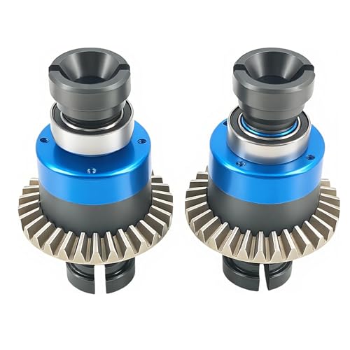 2PCS 30T 0.8Mod Differential Set for ARRMA Granite Typhon Mojave GROM (Blue) | Metal,Front,Rear,1/18,1/14,ARA311177 ARA311177V2,Pre-Assembled,High Strength,Wear Resistant,Precision Fit - color: Blue