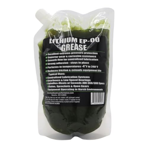 Lithium EP00 Grease, 32 oz EZ Squeeze Pouch (2 pk) | Used for Disc Mowers, Gear Boxes, Auger and Mixer Drives, Cutter Bars, and more, Made in USA - size: EP00 (2)