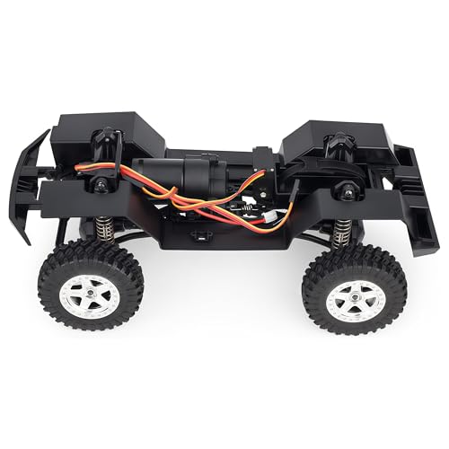 AMK TRX4M Nylon Chassis Frame with 2-Speed Gearbox, 155mm Wheelbase, Assembled 1/18 RC Crawler Chassis for TRX4M Bronco Defender JJRC C8809 C8801 Upgrade Parts