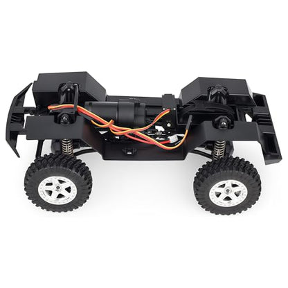 AMK TRX4M Nylon Chassis Frame with 2-Speed Gearbox, 155mm Wheelbase, Assembled 1/18 RC Crawler Chassis for TRX4M Bronco Defender JJRC C8809 C8801 Upgrade Parts