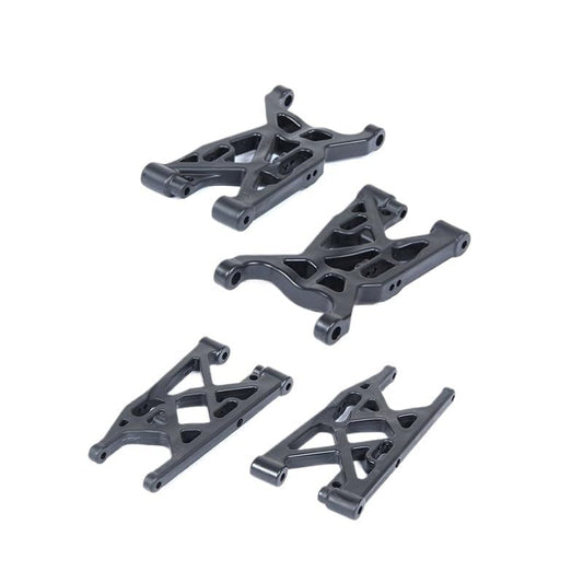 Upgrade Front or Rear Suspension Arm Kit for 1/5 Scale Rc Car Gas Losi 5ive T ROFUN ROVAN LT KMX2 QL-5T DDT Truck Parts(Front and Rear) - color: Front and Rear