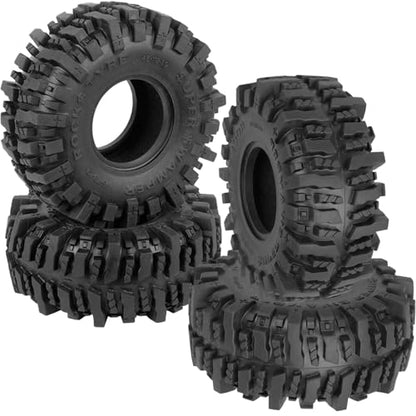 RC 1.9In Soft Rubber Wheel Tires for 1/10 RC Crawler Car SCX10 SCX10 II 90046 SCX10 III AXI03007 SCX10 Pro TRX4 TRX6 D90 Gen7/8 VS4-10 MST CFX,BRCatWPark 4Pcs Soft Rubber Wheel Tires-(A) - style: 4Pcs 1.9 Rubber Wheel - (A)