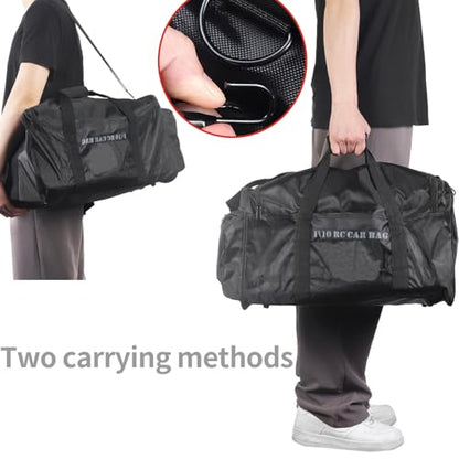 RC Car Duffel Bag,RC Waterproof Bag,RC Storage Bag for 1/10 RC Crawler Drift Cars Sports Car Axial SCX10 90046 D90 TF2 MST Tamiya CC01 HSP 94123 (58L) (B) - size: B