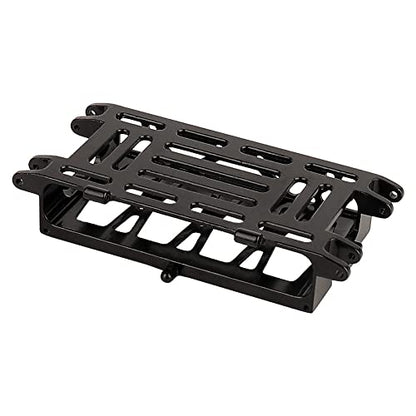 Battery Tray Bracket for Axial 1/24 AX24 XC-1 RC Car, Aluminum Alloy Battery Mounting Plate Battery Protection Board (Black) - color: Black