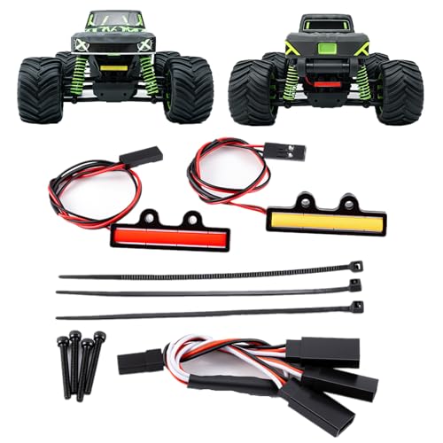 Front and Rear Lights Set for ARRMA 1/16 Gorgon & Quake GROM 4X4 | RC Car Upgrade RC Light Bar Kit
