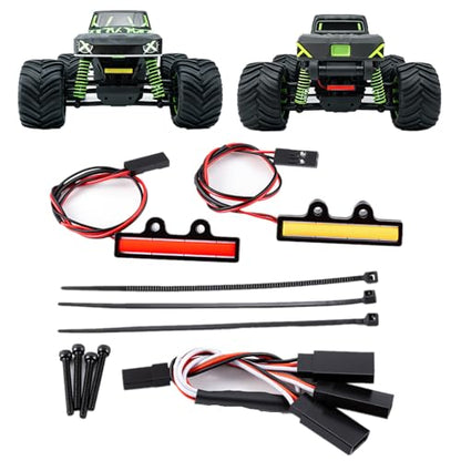 Front and Rear Lights Set for ARRMA 1/16 Gorgon & Quake GROM 4X4 | RC Car Upgrade RC Light Bar Kit