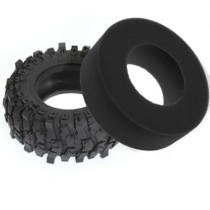 2.6'' Crawler Tires Rubber Mud Tyres OD 5.3'' (4PCS) for Axial SCX10 TRX4/6 GEN7/8 FCX10 RBX10 MJX H8H MK07 KM4 4082/83 1/7 1/8 1/10 Crawler Car (D) - color: D