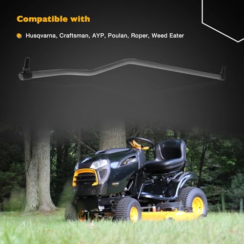 Steering Drag Link Compatible with Poulan Craftsman Roper Weed Eater Husqvarna GTH250 GTH2548 GTH2550，Replace# 532137155 175572 - size: 175572