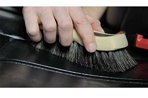 Chemical Guys, Long Bristle Horsehair Leather Cleaning Brush for Interiors | Soft horsehair bristles gently clean leather seats, furniture, sneakers and boots without scratching - size: Brush