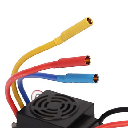 Waterproof Efficient Brushless Motor ESC Kit for 1/10 RC Car Red