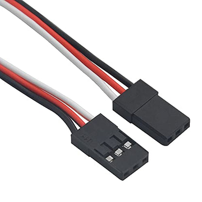 WMYCONGCONG 50 PCS Servo Extension Lead Wire Cable Male to Female 3 Pin for Futaba JR Servo Extension Connection 5 Sizes