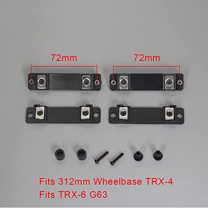 RC Repair Tool 4Pcs Magnetic Body Posts Mounts for 1/10 RC Crawler Car for for Traxxas TRX4 TRX6 G-63 G-500 Upgrade Parts (Size : Fits 312mm TRX4 TRX6) - size: Fits 312mm TRX4 TRX6