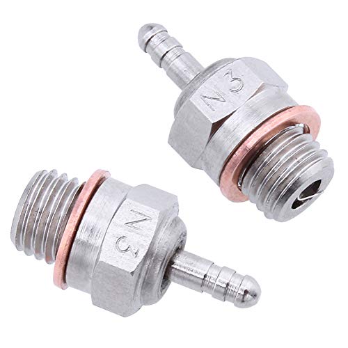 HobbyPark RC Glow Plug Igniter & Glow Plugs No.3 N3 (5-Pack)