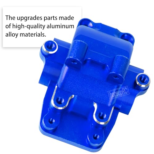 Alloy Gearbox Transmission Case Front&Rear Differential Housing for 1/18 LaTrax Teton Desert Prerunner Rally,Wave Box Gearbox Hops Up,SST-Replaces Part 7530(Navy Blue) - color: Navy Blue(2pcs)