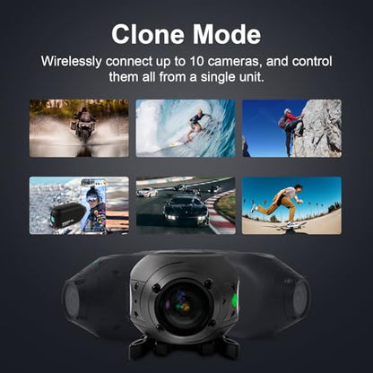 Drift Ghost XL 9 Hour Battery Action Camera, 1080P IPX7 Waterproof Helmet Camera, WiFi Remote Control Sport Cameras Wearable for Vlog Motorcycle Bicycle Cam