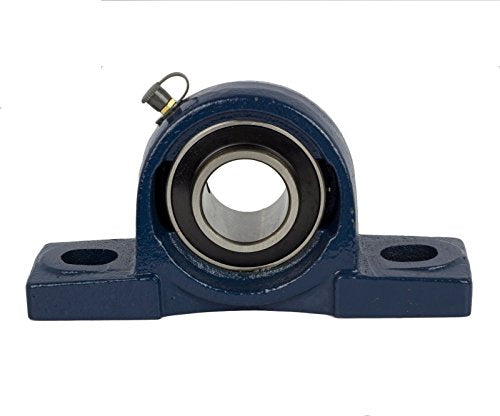 UCP205-16 Pillow Block Bearing (2 Pack), 1 inch Bore, 2 Bolt Flange Mounted, Solid Cast Iron Base, Self-Alignment - size: UCP205-16
