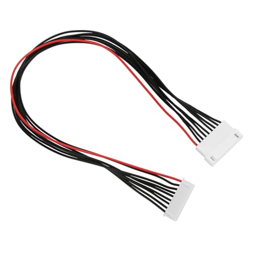 Duokon LiPo Balance Extension Wire JST XH 8S Cable 30cm Plastic Metal Balance Plug Extension Wire Set 10Pcs for LiPo Battery Charging RC Car Plane Replacement