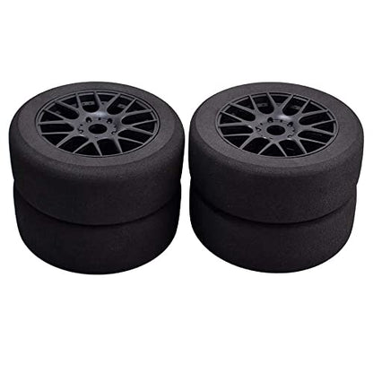 RC Wheels and Tires, 4Pcs 1/8 Off-Road EVA Foam Tires 17mm Hex Hubs Wheels Rim for Kyosho HSP HPI RC Racing Toy Car Trucks Crawlers, 1/8 RC Car Parts and Accessories - style: 1/8 88H Foam