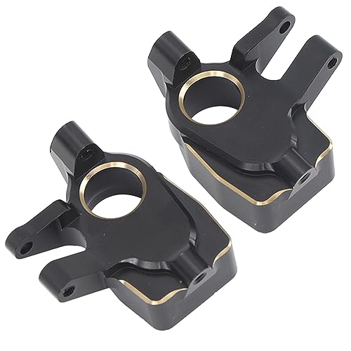 2 Pcs 1/10 RC Crawler Car Front Portal Axles Aluminum Steering Knuckles, Portal Axle Steering Knuckles Upgrades Parts Accessories for SCX10 III