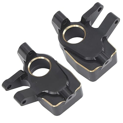 2 Pcs 1/10 RC Crawler Car Front Portal Axles Aluminum Steering Knuckles, Portal Axle Steering Knuckles Upgrades Parts Accessories for SCX10 III
