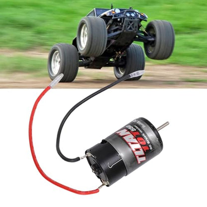 550 10T RC Brushed Motor Aluminum Copper High Speed Crawler Motor with Built in Heatsink and Cooling Fan for 1 10 RC Crawler Axial SCX10 JL 90046