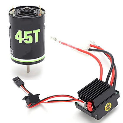 Generic 540 Brushed Motor 320A ESC Combo Set High Low Noise for RC Crawler Drift Cars Durable Long Life (45T) - size: 45T