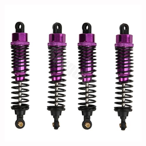 New 4pcs 68mm/98mm /108mm Aluminum Shocks Absorbers Damper for HSP HPI 1/10 Scale RC Car On-Road Monster Truck Off Road Buggy(Red 108mm) - color: Red 108mm