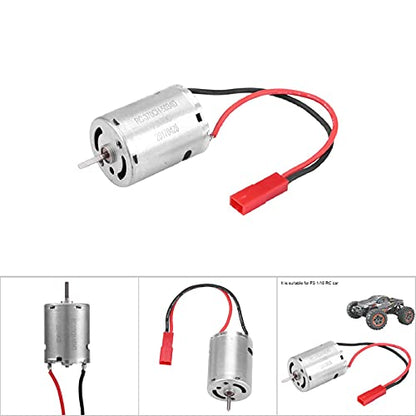 RC Brushed Motor, High Torque Durable for Off-Road Crawling, 370 Size Electric Motor for RC Hobbyists, Off-Road Enthusiasts, 1/18 Scale Trucks