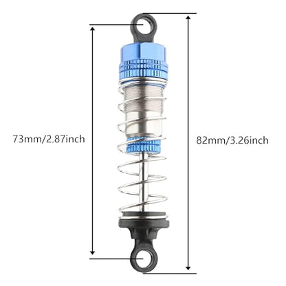 9201E RC Car 4 Pieces PX9211-18 Aluminum Shock Absorber Set Accessory Replacement Spare Parts for 9201E 9203E 9205E 9206E 9207E Trucks 200E 207E 210E Trucks(Blue)