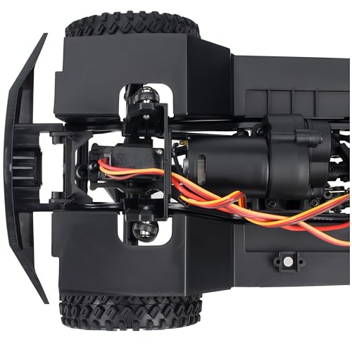 AMK TRX4M Nylon Chassis Frame with 2-Speed Gearbox, 155mm Wheelbase, Assembled 1/18 RC Crawler Chassis for TRX4M Bronco Defender JJRC C8809 C8801 Upgrade Parts