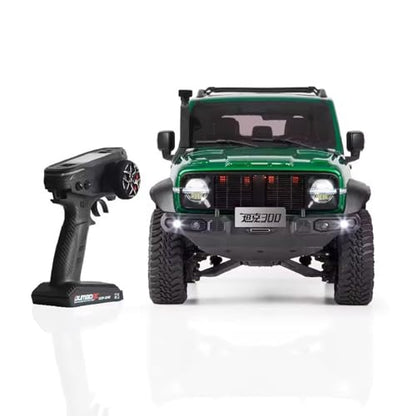 TOUCAN RC HOBBY 1/8 Tank300 Competitive Edition RC Crawler 4X4 4X2 Remote Control Off Road Car Metal Steering System 23KG Servo for Adult - color: Mgn