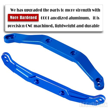 RC Body Mount Upgrades Part for 1/10 Slash 4x4 VXL,Aluminum Front & Rear Body Mounts with Body Posts Hops Up,Navy Blue - color: Navy Blue - (Upgrades)
