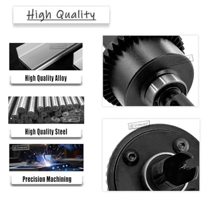 43T Differential Active with 10T Input Gear Upgrades Part for 1/7 Fireteam Mojave 1/8 Karton Notorious Outcast Talion,Metal Diff Set Hops Up,Replace #ARA310957,Black - color: Black(43T-10T)