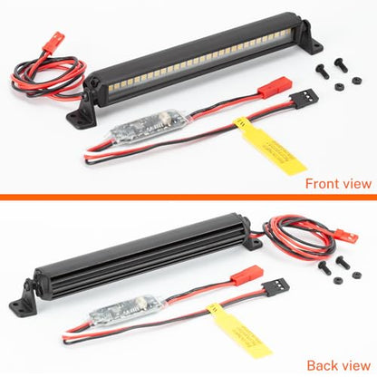RC Light Bar 30 LED 5.3 Inch Aluminum RC Lights RC Crawler Accessories for Axial SCX10 Traxxas TRX4 TRX6 Arrma Senton Redcat GEN7 1/8 1/10 Scale Rock Crawler Truck RC Car Roof Light Kit