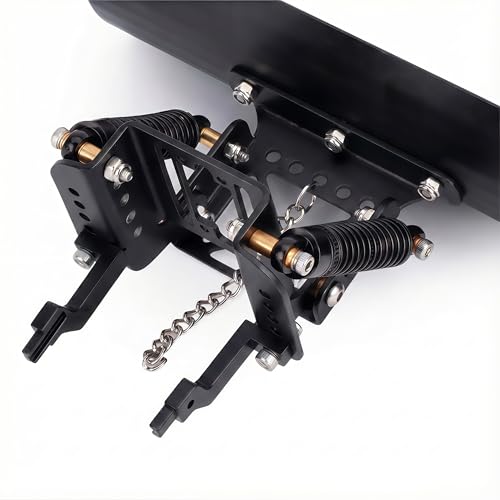 RC Snow Plow for TRX4M & SCX24, Adjustable Aluminum 1/18 1/24 RC Crawler Plow, Servo Operated Snow & Sand Shovel Upgrade, CNC Metal RC Plow Truck Accessory (Black) - color: Black