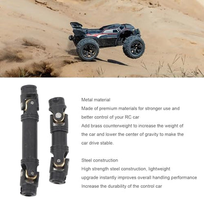Adjustable Metal Front and Rear CVD Driveshaft Set for 1/18 RC Crawler, Replacement Drive Shaft Kit